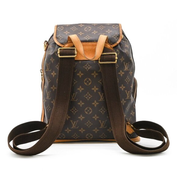 LOUIS VUITTON Brown Monogram Leather Backpack - Picture 2 of 16